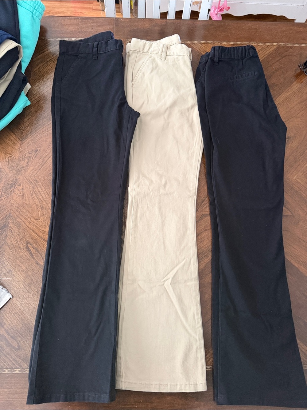 Girls Uniform pants Black & Khaki